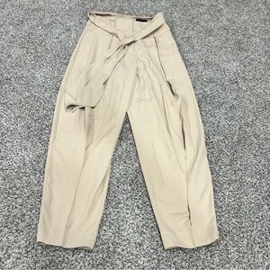 EXPRESS NWT Beige Trousers Size 8 R Dress Pants Tapered Business Casual Career